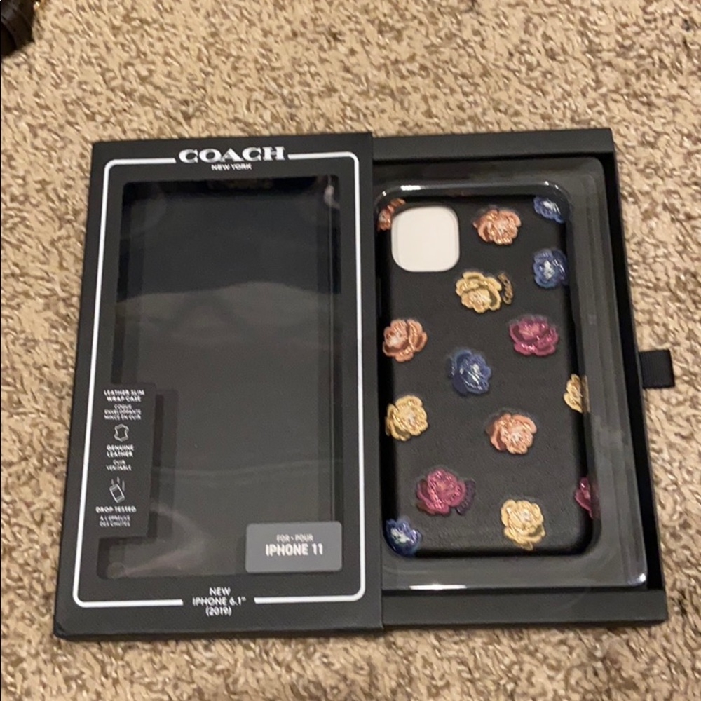 Coach IPhone 11 genuine leather cover